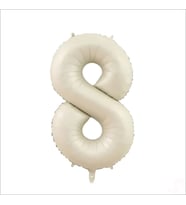 8 Yaş Rakam Krem Folyo Balon - 76 cm