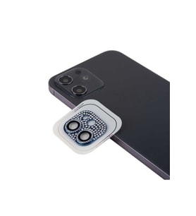 Apple iPhone 12 Uyumlu Zore CL-08 Kamera Lens Koruyucu (Mavi)