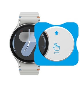Samsung Watch 4 40mm Uyumlu Kolay Takılabilir Takma Aparatlı Temperli Cam Ekran Koruyucu (Renksiz)