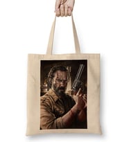 The Walking Dead Rick Çizim Bez Çanta Uzun Saplı