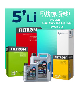 Filtron Mercedes E220 Dizel Filtre Bakım Seti Liqui Moly Motor Yağlı (2023-2025) 5 Li