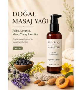Minia Bahçe Masaj Yağı – 100 ml Bitkisel Yağlarla Vücut ve Masaj Bakımı