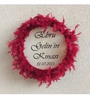 TÜYLÜ GELİN TEFİ Kına Tefi 30 CM