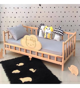 Markaawm Montessori Yatak 90x190 Kity Çocuk ve Bebek Karyola 80X180 (Karışık)