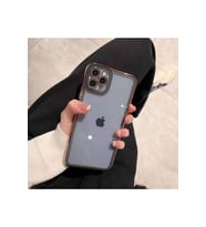 İPHONE 13 PRO MAX UYUMLU KAMERA KORUMALI KENARLARI YALDIZLI RİO KAPAK/KILIF
