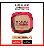 Infaillible 24H Fresh Wear Pudra Fondöten 140 Golden Beige