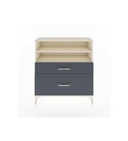 Arges Şifonyer 2 Raflı 2 Çekmeceli 88x30x96 Aytaşı-Antrasit