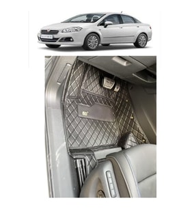 Fiat Linea 2007-2017 Arası Aracına Özel 8d Tek Katmanlı Havuzlu Paspas Takımı (Altın)
