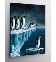 Kanvas Tablo Sevimli Penguenler