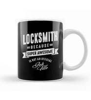 Locksmith Work Job Title Gift 01 Kupa Bardak Porselen