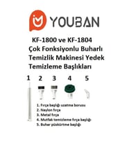 Çok Fonksiyonlu Buharlı Temizleyici Yedek Aksesuar Seti KF1804-KF1800