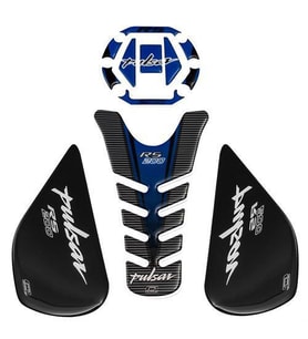 GP Kompozit Bajaj RS 200 2015-2020 Uyumlu Tank Pad Seti Mavi