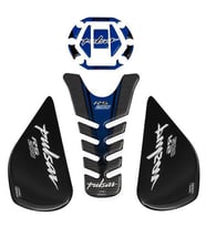 GP Kompozit Bajaj RS 200 2015-2020 Uyumlu Tank Pad Seti Mavi