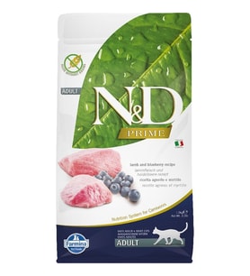 N&D Prime Tahılsız 1,5 kg Kuzu Etli Yaban Mersinli Yetişkin Kedi Maması
