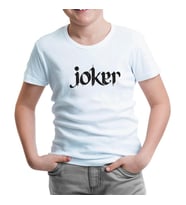 Joker - Write with Calligraphy Beyaz Çocuk Tshirt