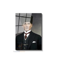 Dikey Cam Tablo Salon Duvar Tablosu Dikey Cam Cam Ata 036 Yeni Ev Hediyesi Ofis Tablosu
