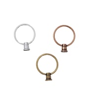 Küçük Halka GOLD Kulp ( 10 ADET ) (Çok Renkli)