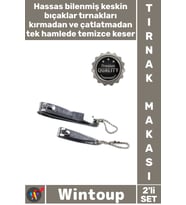 #TırnakMakası Paslanmaz Çelik Keskin Manikür Pedikür Hijyenik Kişisel Bakım Tırnak Makası Seti 2'li