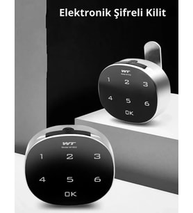 ShopyTech Akıllı Şifreli Dolap Çekmece Kilidi  Dokunmatik Sayısal Tuş Takımı, Anahtarsız Elektronik