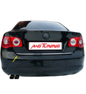 Volkswagen Jetta Krom Bagaj Alt Çıta Formlu 2006-2011 Paslanmaz Çelik