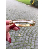 Baget Sıralı Gold Renk Çelik Kelepçe