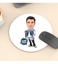 Kişiye Özel Karikatürlü Radyolog Mousepad