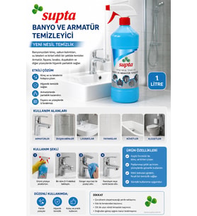 Supta Banyo Ve Armatür Temizleyici 1000 ml
