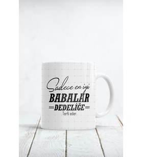 Sadece En Iyi Babalar Dedeliğe Terfi Eder Baskılı Kupa Bardak