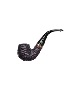 Elmas Rusticated 221 9mm Filtreli Vulcanite Saplı Pipo