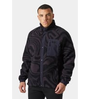 Helly Hansen Erkek Panorama Printed Pile Snap Mont (Siyah)