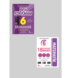 Ata 6.Sınıf Ben Korkmam Matematik + 18 Deneme Sınavı