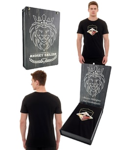 Galatasaray Orijinal Sıfır Yaka Siyah Gs İcardi T-Shirt Kişiye Özel Kutulu