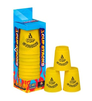 Orijinal Cup Stacks Bardak Oyunu - Speed Cup - Hızlı Bardaklar Oyunu - Hızlı Bardak Oyunu - Sarı