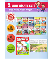 2.Sınıflar İçin Okumayı Sevdiren 10 lu Hikaye Seti 12 (Kitap Okuma Defteri Hediyeli)