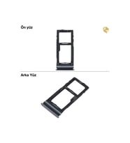 Samsung Galaxy A52S Sim İç Yuvası Çiftli ile Uyumlu Siyah Çiftli sim yuvası ikili sim tepsisi çiftli sim aparatı dual sim çekmecesi