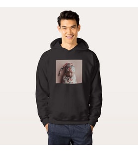 Fotoğraf Baskılı Siyah Sweat Sweatshirt