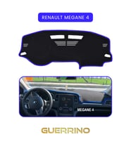 RENAULT Megane 4 TORPİDO KORUMA HALISI MAVİ KENAR