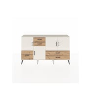 Arges Konsol 4 Raflı 5 Çekmeceli 4 Kapaklı 176x30x99 Aytaşı-Aytaşı/Çam