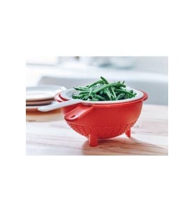 Tupperware Çift Süzgeç Kırmızı Beyaz
