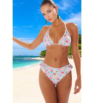 Tasarım Bikini Takımı Yüksek Konfor Esnek Kumaş Plaj Ve Havuz İçin Şık Detaylı Yaz Koleksiyonu