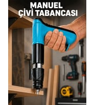 Metal Gövdeli El Tipi Çivi Tabancası Profesyonel Montaj Tabancası