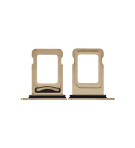 iPhone 14 Pro Max Uyumlu Sim Yuvası Sim Kart Tepsisi Gold Renk Çift