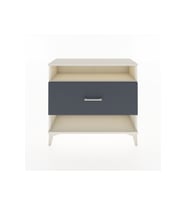 Arges Şifonyer Tek Raflı Tek Çekmeceli 88x30x80 Aytaşı-Antrasit