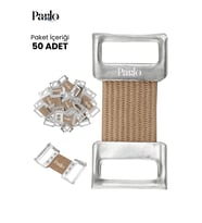 Parlo Yedek Elastik Bandaj Kopçası 50’li Set – Metal Klipsli Esnek Bandaj Sabitleme Aparatı