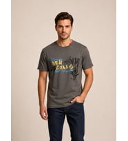 VIGOSS BASKILI OVERSIZE ERKEK T-SHIRT 62536-30010
