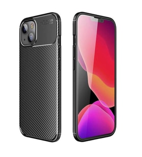 Vendas iPhone 13 Deep Dizayn Auto Focus Tasarımlı Karbon Dizayn Kılıf (Siyah)