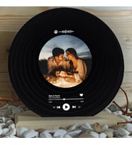 Kişiye Özel Fotoğraflı Spotify Barkodlu Plak  Sevgiliye Hediye Spotify Plak  Doğum Günü Hediye Fotoğraflı Kişiye Özel Plak