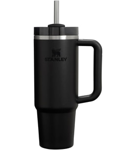Quencher Pipetli Termos Bardak, Siyah, 0.89 Litre