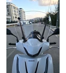 MOTOCAM Honda SH 125 Ön Cam 2024-2026 Model 41cm Şeffaf Renkli 4mm APARATSIZ