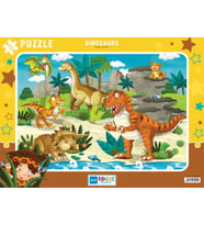 Blue Fus Dinosaurs (Dinozorlar) - Puzzle 72 Parça
